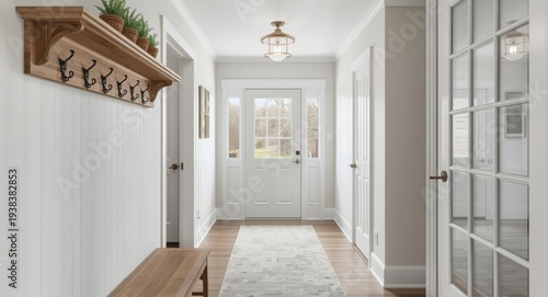 Bright hallway featuring a ...