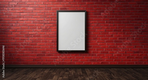 Blank poster in frame posit...