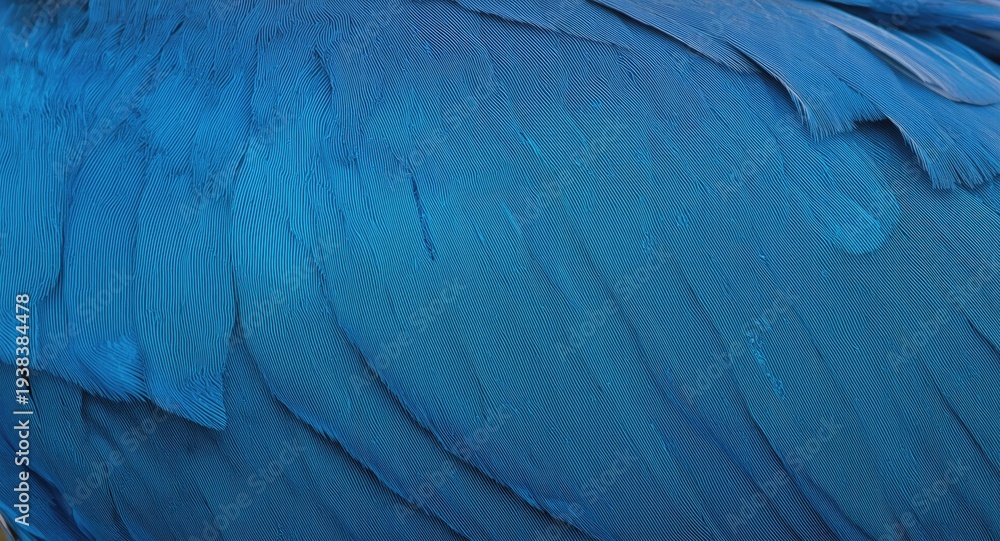 Obraz premium Detailed feather surface of a blue bird presenting vibrant turquoise hues and texture