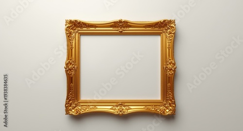 Shiny golden frame highligh...