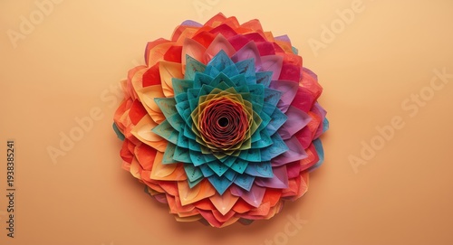 Birds eye view of colorful ...