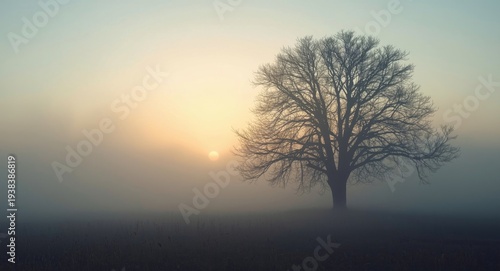 Early cold morning with fog...
