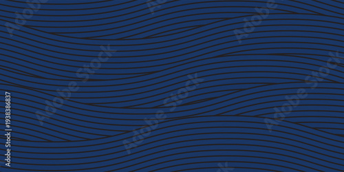 3D modern wave curve abstract presentation background. Luxury paper cut background. Abstract decoration, golden pattern, halftone gradients, 3d Vector illustration. Dark blue background