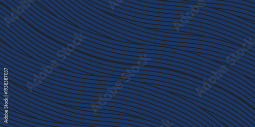 3D modern wave curve abstract presentation background. Luxury paper cut background. Abstract decoration, golden pattern, halftone gradients, 3d Vector illustration. Dark blue background