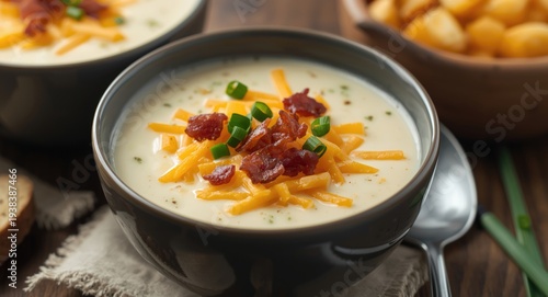 Creamy loaded baked potato ...