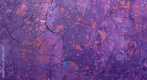 Artistic purple concrete wa...