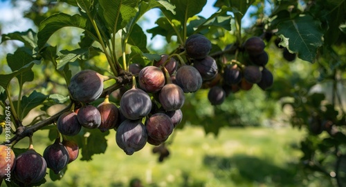 Abundant purple figs growin...