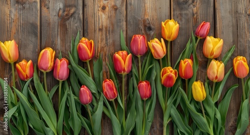 A vibrant spread of tulip f...