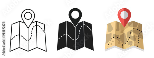 Location pin icons set vector map markers - SVG and PNG icons - Vector Icons and Stickers - PNG, SVG, EPS - Glyph and solid icon set - Icon vector - Icon Silhouette - Clipart