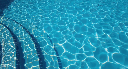 Calm swimming pool with cle...