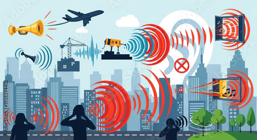 Urban Noise Pollution - A Visual Representation of City Sounds.