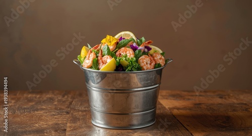 Bucket filled with chilled ...
