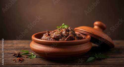 Classic rendang beef cooked...
