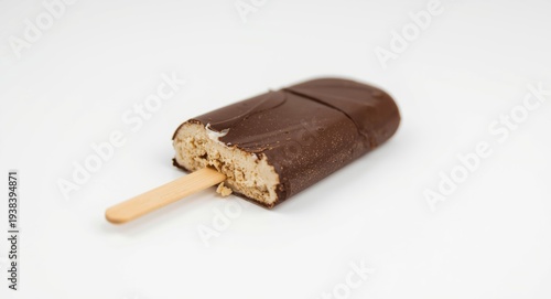 Bitten chocolate coated ice...