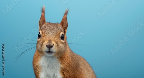 Close up of a curious red s...