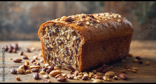 Nut and seed packed bread w...