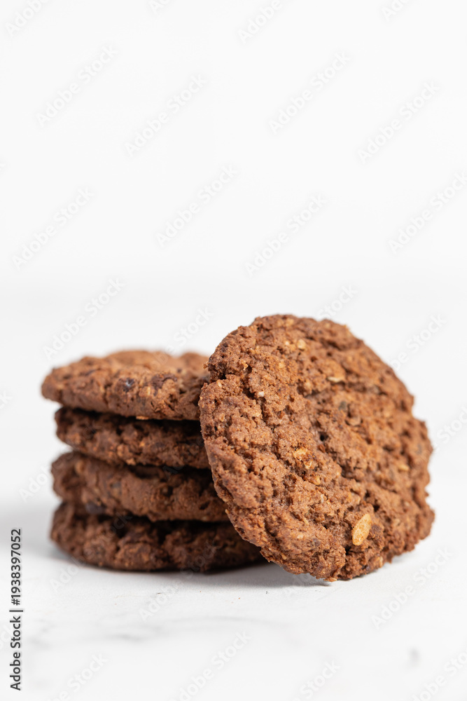 Fototapeta premium Chocolate chip cookies. Chewy Chocolate Cookies. 
