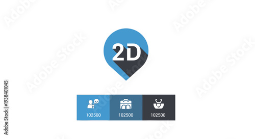 2D logo design element graphics.