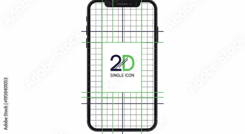 2D Millimetre Grid Graph Paper Design.