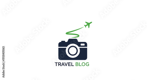 Airplane flying over camera icon.