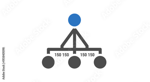 Balance stability concept with weights.