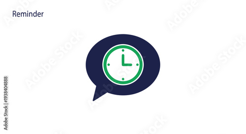 Digital clock reminder on screen.