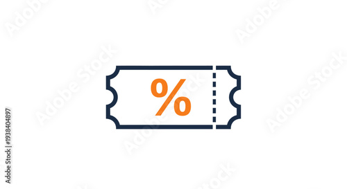 Discount Coupon Voucher Icon Symbol.