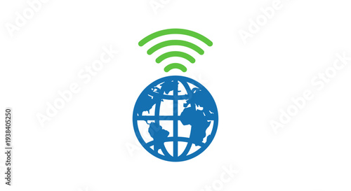 Global Connectivity Earth WiFi Network.