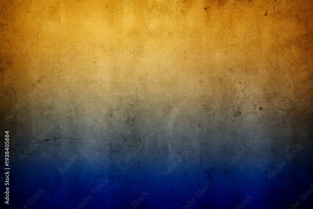 Obraz premium A gradient background transitioning from golden yellow to deep navy blue hues