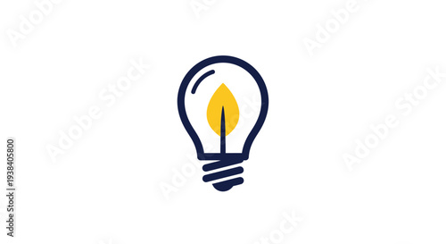 Light Bulb Icon Symbol Idea.