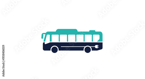 Modern city transit bus vehicle.