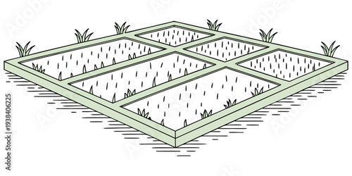 A detailed architectural drawing of a complex building structure with multiple levels Vector