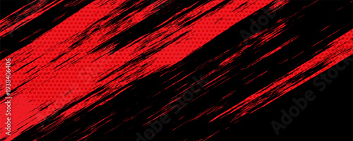black red dragon decal brush fire volcano lava sakura Asia Japan anime style illustration sporty background banner style illustration.vector Eps10.