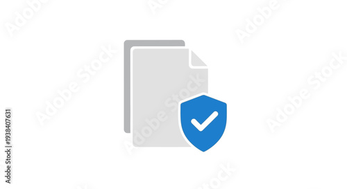 Secure document protection icon.