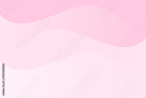 ピンクグラデーションのウェーブ曲線が流れる抽象背景デザイン
