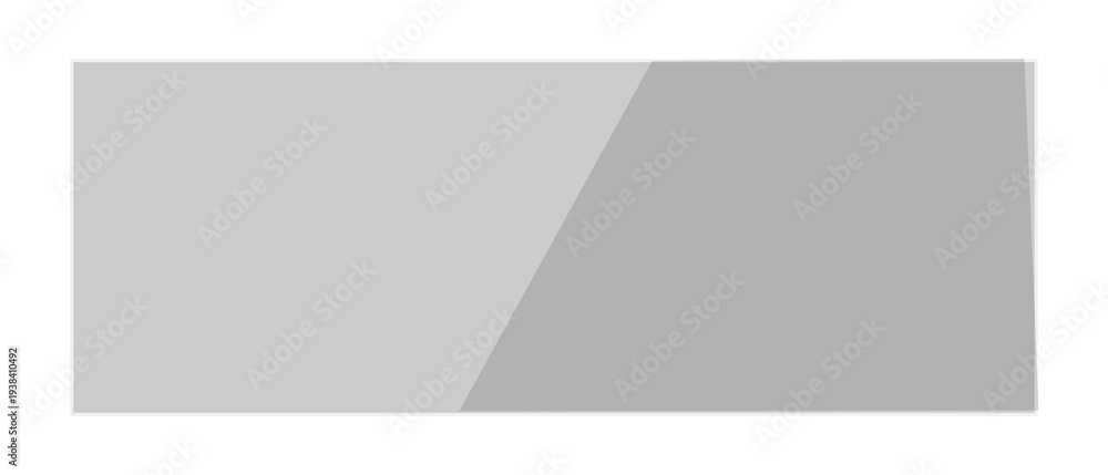 Fototapeta premium Transparent Glass plate background, Realistic transparent shiny glossy glass plate panel, Transparent shiny glass plate