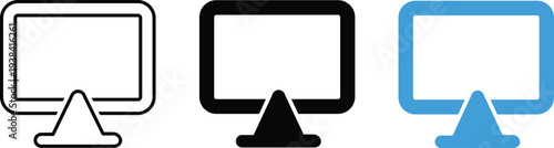 Computer Monitor Icon Set.