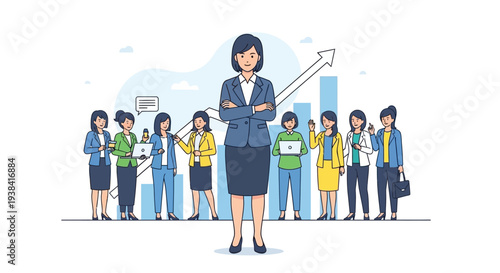 Diverse group of women celebrating equality and empowerment together.