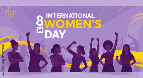 Diverse group of women celebrating equality and empowerment together.