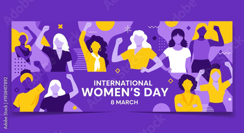 Diverse group of women celebrating equality and empowerment together.