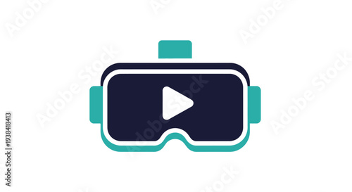Virtual Reality Headset Device Icon.