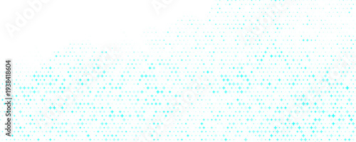 Seamless medical healthcare background. Blue green cross hospital pattern. Repeating plus symbol wallpaper.