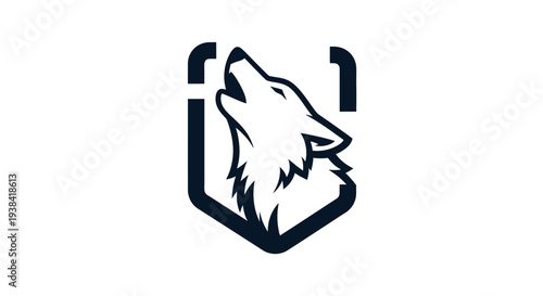Wolf Head Logo Design Vector Illustration.