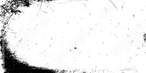 Vintage Scratched Grunge Texture with Dust Overlay, Distressed Urban Background with Rough Worn Grain Effect.