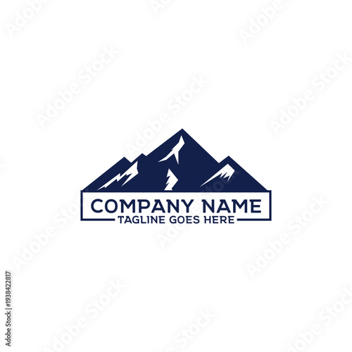 Mountain Peak Logo Design For Outdoor Adventure Company