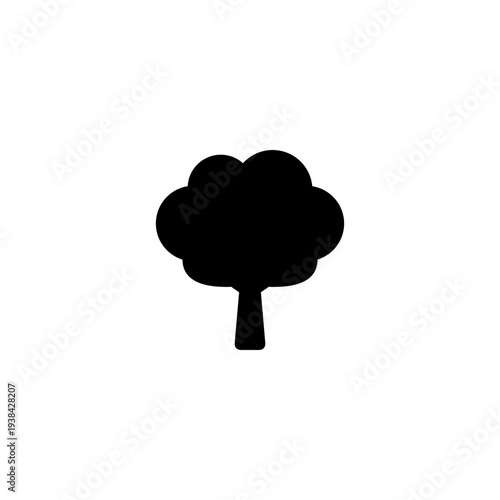 minimalist tree vector illustration, clean lines, flat design, isolated on white background, scalable vector graphics, geometric shapes, modern style, no gradients, solid colors --no photo, realistic,