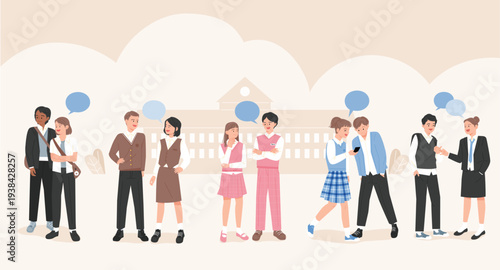 Diverse group of people standing together with balloons