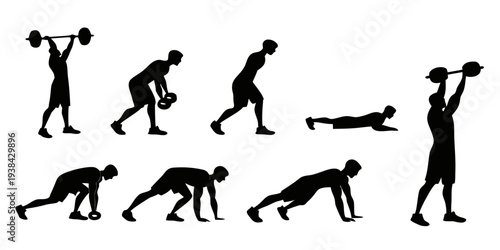 Illustration of human evolution stages from ape-like ancestor to modern human Vector