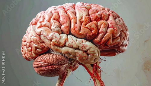 Human brain anatomy study