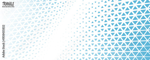 business style wide banner with small triangle halftone